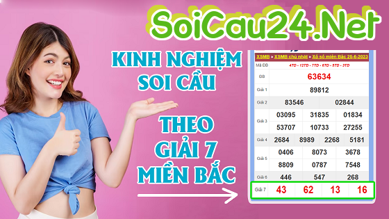 Soi cầu lô kép dựa vào giải 7