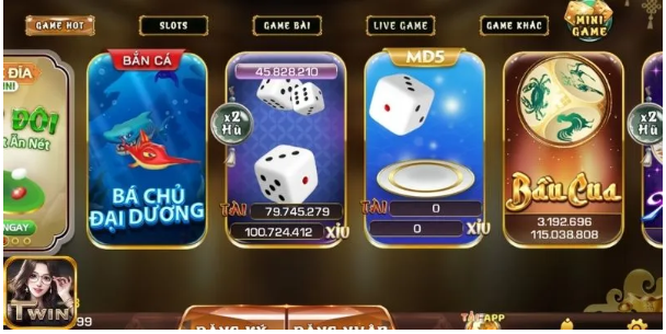 Các loại trò chơi hot nhất tại Twin68