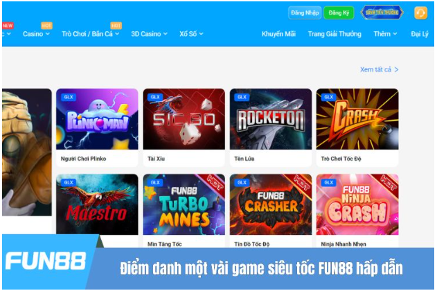 Ưu Điểm Nổi Bật Của Game Siêu Tốc FUN88