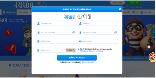 Các bước đăng ký RR88 nhanh chóng, an toàn