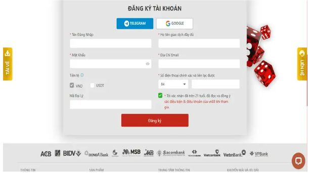 Đăng ký vn88 dễ dàng