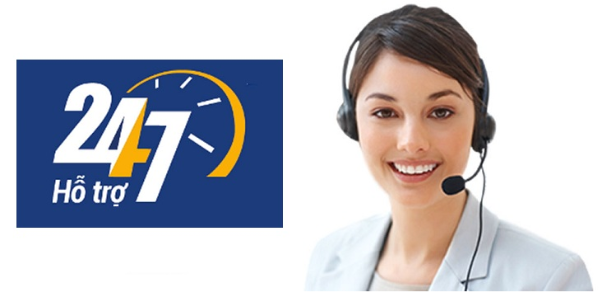 Hỗ trợ khách hàng 24/7