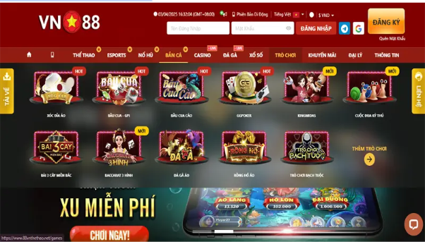 Kho game giải trí khổng lồ