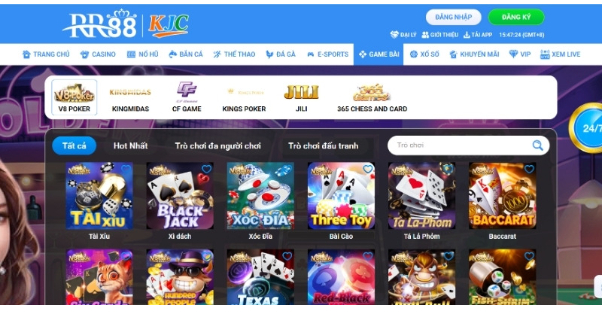 Loạt game bài không thể thiếu trong hệ sinh thái RR88