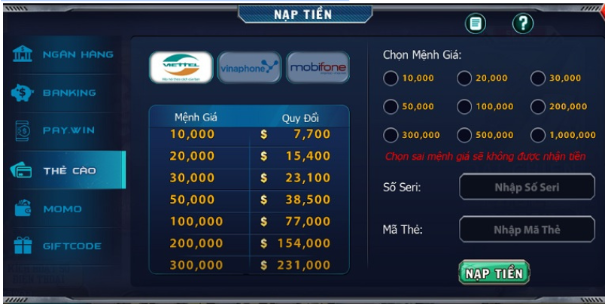 Lưu Ý Để Tránh Sự Cố Khi Nạp Tiền