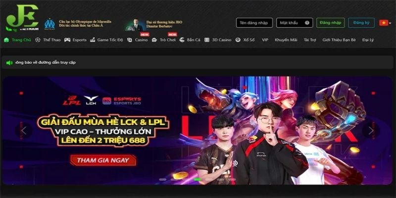 JBO - Sảnh casino trực tuyến