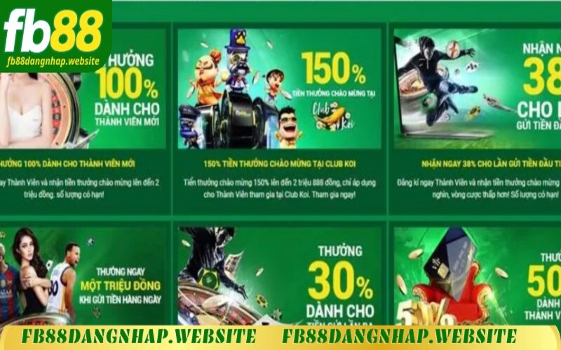 Hướng dẫn anh em cách tham gia khuyến mãi FB88
