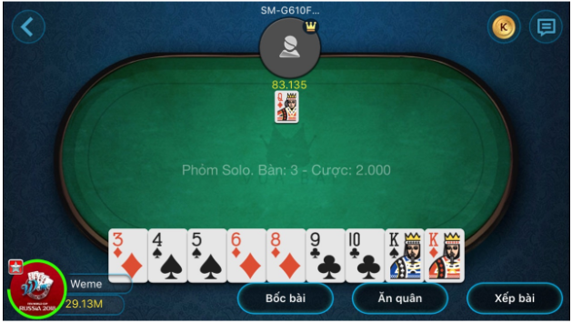 Các thuật ngữ trong game bài phỏm