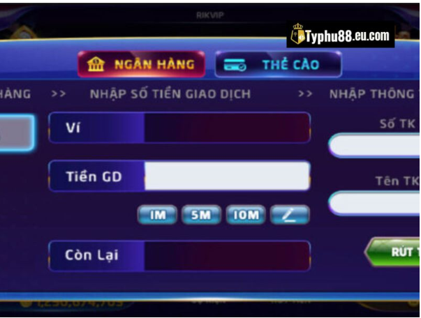 Hướng dẫn nạp - rút tiền nhanh