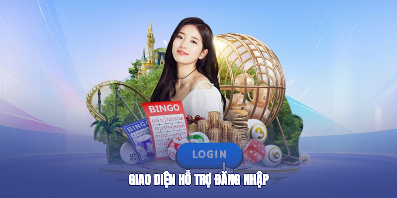Giao diện hỗ trợ đăng nhập