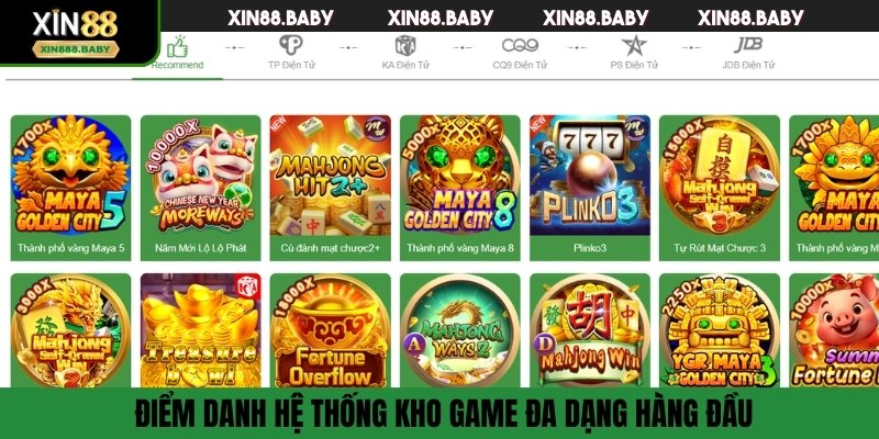 Điểm danh hệ thống kho game đa dạng hàng đầu
