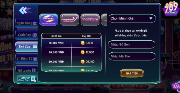 Hệ Thống Nạp Rút Tiền Siêu Nhanh – Minh Bạch 100%