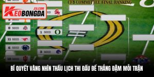 Bí quyết vàng nhìn thấu lịch thi đấu để thắng đậm mỗi trận Bí quyết vàng nhìn thấu lịch thi đấu để thắng đậm mỗi trận