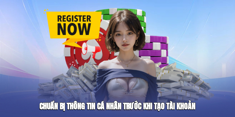 Chuẩn bị các dữ liệu cá nhân cần thiết trước khi mở tài khoản mới.