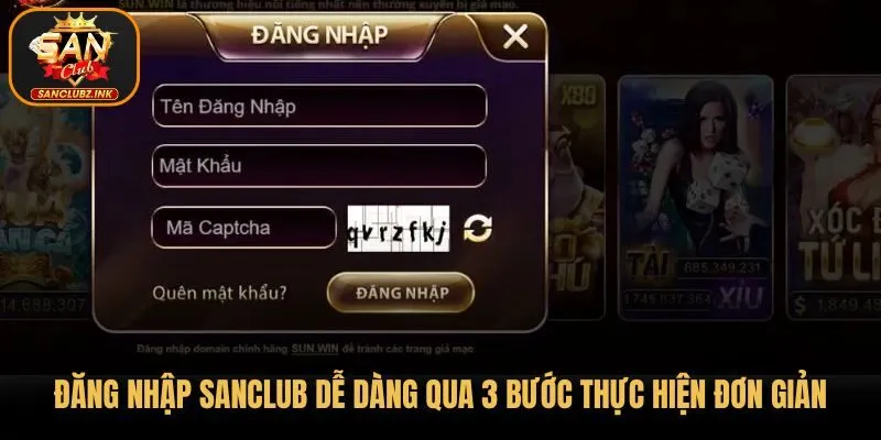 Đăng nhập SanClub dễ dàng qua 3 bước thực hiện đơn giản Đăng nhập SanClub dễ dàng qua 3 bước thực hiện đơn giản