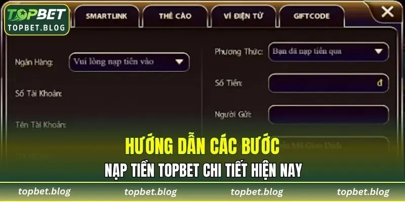 Hướng dẫn chi tiết nạp tiền qua thẻ cào TOPBET Hướng dẫn chi tiết nạp tiền qua thẻ cào TOPBET