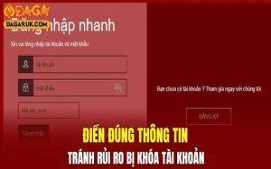 Mẹo đăng nhập DAGA nhanh chóng và an toàn