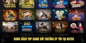 Danh sách top game đổi thưởng uy tín tại Autos được yêu thích nhất hiện nay