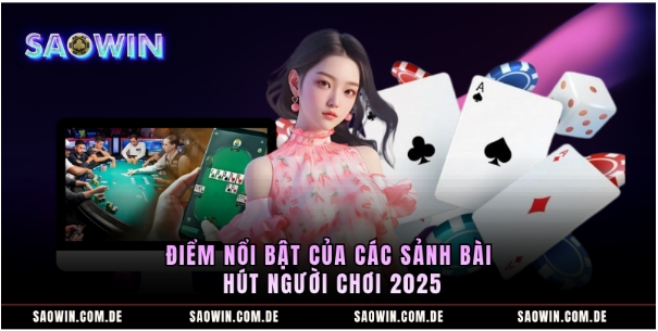 Điểm nổi bật của các sảnh bài hút người chơi 2025
