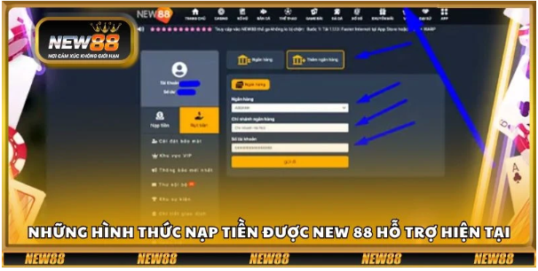 Hướng Dẫn Các Phương Thức Nạp Tiền NEW88 Hướng Dẫn Các Phương Thức Nạp Tiền NEW88