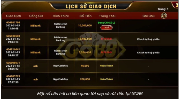 nhận diện giao dịch bất thường